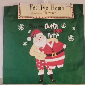 Green Santa Apron Does This Outfit...